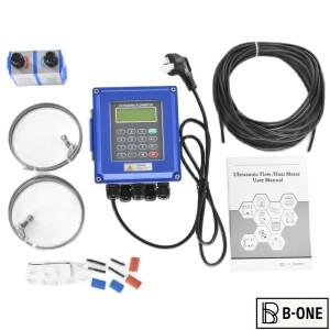 TM-1 변환기 DN50mm-700 TUF-2000B RS485 인터페이스 IP67 보호의 디지털 초음파 유량계 벽 장착형 클램프