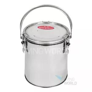 국통 스텐 리빙월드 보온 이중 급식용 들통손잡이 유압식 12호 배달 A형