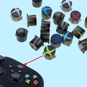 하이 퀄리티 파워 단추 ABXY 세트 Xbox 시리즈 X/S 무선 게임패드 컨트롤러 교체 호환   악세사리 1개