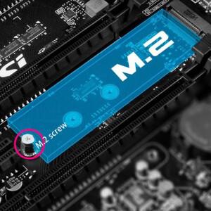 A45I 1세트 M.2 SSD 나사 키트 NGFF NVME 스탠드오프 마운팅 NGFF/NVMe 오프 육각 너트 (A-M.2