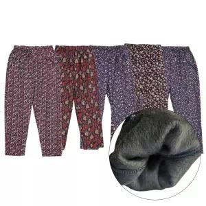 꽃무늬 촌캉스 겨울 기모 할머니 엄마 어르신 몸빼 바지 누빔 양털 융털 보온 캠핑 남성 여성 커플 고무줄 팬츠
