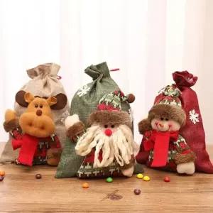 포장가방 트리장식 NO.5 크리스마스 산타 선물주머니