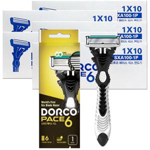 도루코 6중날 페이스6 면도기 50개 휴대용 일회용 여행용 출장용 골프 사우나 목욕탕