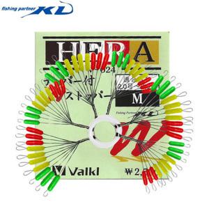 바클 V-024 컬러찌멈춤고무 일자형 (48개)