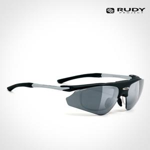 루디 선글라스 익셉션플립업 매트블랙 SN967306 변색 안경 착용자용 스포츠 고글