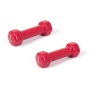 IW PVC 컬러 아령 1kg (2개입 1세트)