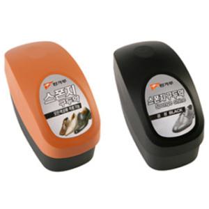 캉가루 스펀지 구두약 (검정 갈색 액체 광택제 구두솔