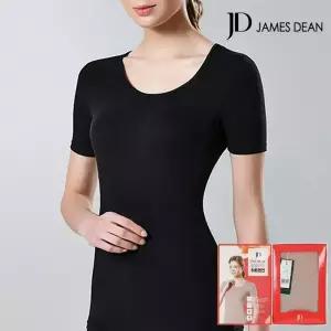 제임스딘 히트엔진 발열 라이오셀  반팔 여성 내복 상의