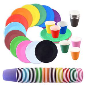칼라 종이접시 (10개) / 종이컵/색종이 컵 (50개) 교재 - 국내산