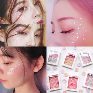 [정품] 페이스 메이크업 글리터 파츠 12개입 반짝이 네일아트 크리스마스 체육대회 연말파티 홈파티