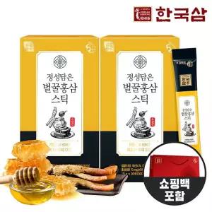 정성담은 벌꿀 홍삼스틱 10g x 30포 x 2박스