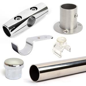 스텐파이프 옷봉 알루미늄 파이프 연결 지지대 고정