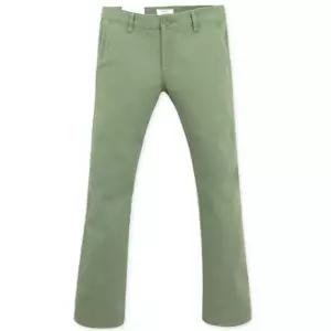 B1511 카키 스판 부츠컷 면바지 (28-34인치) - DENIMS