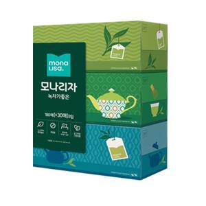 모나리자 녹차가좋은  각티슈 210매 3입 x 1팩 천연펄프 화장지