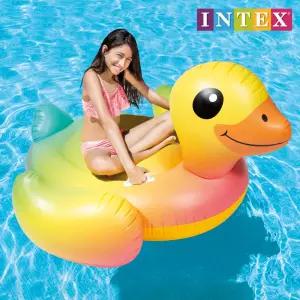 인텍스 옐로우덕 라이드온 튜브 57556  수영용품 오리 물놀이튜브 보트