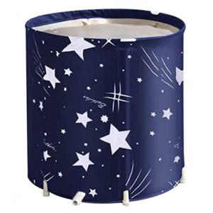 [캠프]접이식 원통형 반신 욕조 이동형 사우나 욕조