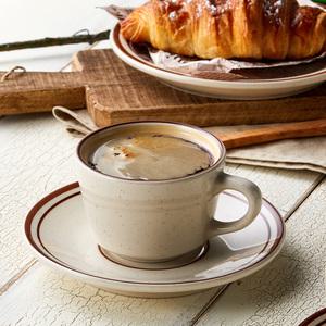 뉴욕레트로 카푸치노잔 세트 B 커피잔 카페 라떼잔 예쁜 빈티지 찻잔