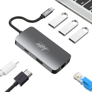 MBF-UC6IN1 USB 3.1 C타입 6in1 멀티허브 멀티포트 미러링 4K HDMI 맥북 젠더 PD충전 닌텐도스위치