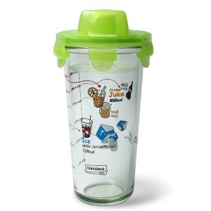 글라스락 쉐이크컵 전사 450ml 눈금 쉐이커 보틀 헬스 보충제 유리 쉐이크통