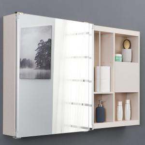 욕실장 수납 시크릿슬라이드 수건 화장거울 1400 X 800