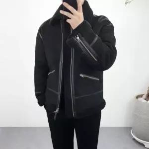 [엠클로]남자 리얼 스웨이드 양털 무스탕 라이더 자켓 점퍼