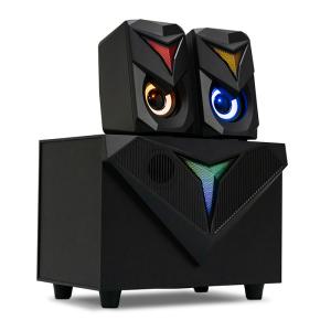 BLUE MORE BS700 2.1ch 스피커 USB RGB LED 라이트 PC 데스크탑 컴퓨터 게임 고음질