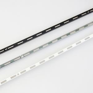 1줄 25피치 찬넬기둥 600~1200mm 크롬 화이트 블랙 찬넬선반 부속 벽선반 인테리어 드레스룸 매장 베란다 수납