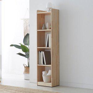 [블리스데코]리브로 380 소나무 원목 4단 책장 DLA088_C