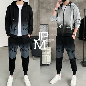 제이피엠 남자 남성 봄가을 후드 집업 트레이닝복세트 운동복 프린팅 상하의세트 RT14