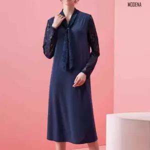[인기특가] G.모데나 레이스 레이어드 원피스_네이비