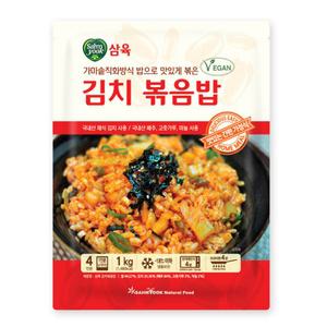 삼육 김치볶음밥 4인분 낱개포장 냉동식품 비건 Vegan