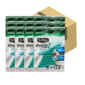쉬크 이그젝타2 센서티브 일회용 면도기 1봉 (10입)X12타(1박스) 깔끔한 절삭력