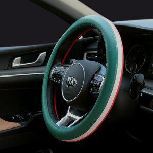 [카템] 트리플라인 자동차 핸들커버 가죽 차량