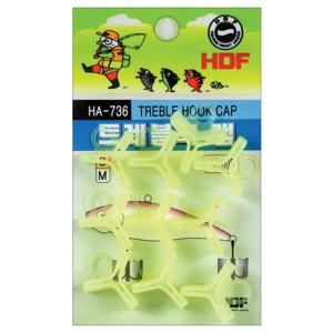 [09피싱]해동조구사 트래블훅 캡/HA-736/루어 트레블 훅/보관덮개/안전고리 부착형/낚시용품