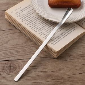 빈콩 샤틴 사각 롱스푼 커피 스푼