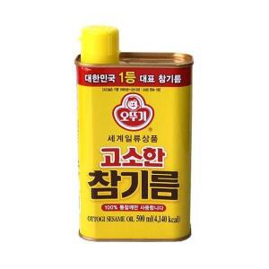 오뚜기 고소한참기름 500ml x 5개 /