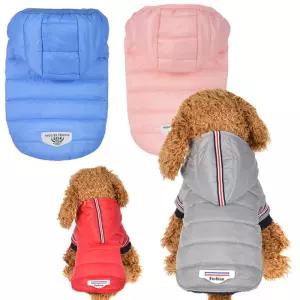 모자가 달린 따뜻한 강아지 고양이 온기 겨울패딩 점퍼 조끼 발열 후리스 경량패딩 잠바
