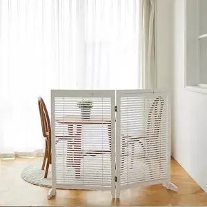 원목 블라인드 1000 2단 파티션 2color