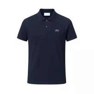라코스테 클래식핏 폴로 피케 카라 반팔티 네이비 L1212-166