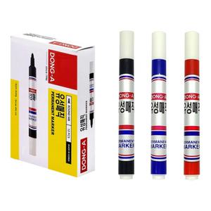 동아) 유성매직 단색 유성펜 학용품 문구용품 1갑 12개입