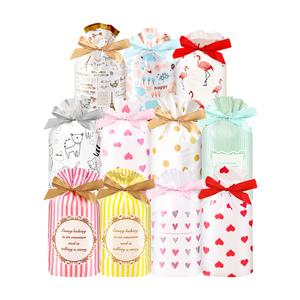 선물포장 비닐봉투 리본 기프트백 (50매)