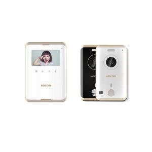 코콤 인터폰 블랙 비디오폰 KCV-R431E 아날로그 인터폰 초인종포함 자가설치