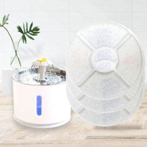 [유토피아]꽃 펫정수기 리필필터 4개입 고양이정수기 식기 고양이식기 고양이급수기 강아지정수기 고양이물