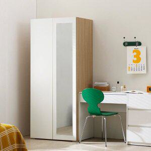 [프롬홈]뉴아토즈 멀티선반 행거 푸쉬도어 거울 부착 옷장 수납장 800 사이즈 14종