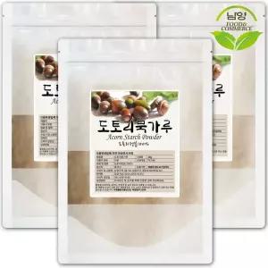 100% 햇도토리묵가루 1kgx3팩 (총3kg) 도토리전분 부침가루