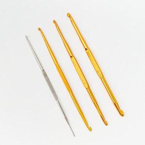 금속 양쪽코바늘 (10개 세트) 레이스용 모사용 뜨개실 뜨개바늘