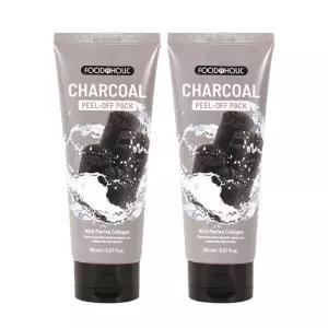 (2개)푸드어홀릭 콜라겐 필오프팩 150ml / 참숯