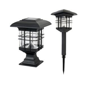 태양광 정원등 잔디등 LED 솔라 격자 무늬 문주 데크 MIREU