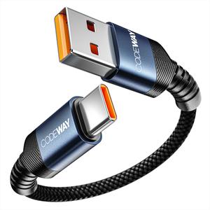 [코드웨이] A to C타입 고속충전 보조배터리 숏 케이블