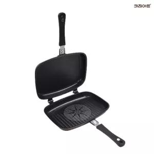 키친아트 금상첨화2 논스틱코팅 IH 인덕션호환 양면팬 생선구이팬